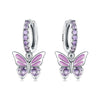 Earrings For Women Silver Butterfly Snowflake Earrings Cubic Zircon Ear Studs Silver Jewelry Gifts - Image 2
