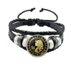 12 Constellation Bracelet Scorpio Sagittarius Capricorn Aquarius Black Rope Leather Button Bracelet Zodiac Jewelry For Gift - Image 10