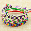 Polyester Boho Bohemia Waved String Braided Friendship Bracelets Ethnic Multicolor Weave Textured Adjustable 15cm-27cm long, 1PC - Image 3
