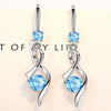 Zircon Water Drop Earrings For Women Silver Color Long Dangle Hanging Earring Female Wedding Ear Jewelry Gift - Image 41