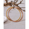 3.0 60/65mm Classic Stainless Steel Round Bracelet Bangle Pvd Plated Stylish Metal Simple Daily Jewelry - Image 3