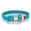Nautical Bracelets for Men Double Strand Surfer Rope Bracelet Stainless Steel Anchor Shackle Handmade Ideal Gift for Son - Image 9