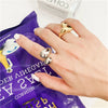 Gold Color Statement Dome Ring for Women Big Large Open Finger Ring Chunky Dome Wide Ring Jewelry - Image 2