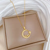 Cubic Zircon Star Crescent Moon Pendant Necklace Crystal Chain Jewelry Birthday Gifts For Women Girls - Image 7