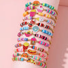 12Pcs/set Unicorn Cat Flower Charm Elastic Handmade Beaded Bracelets for Women Girls Birthday Party Jewelry Friendship Gift - Image 7