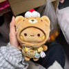 Bubu And Yier Panda Plush Doll Suit Soft Anime Toy Kawaii Cartoon Fluffy Bear Bag Car Key Pendant Decoration Couple Gift - Image 4
