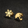 Simple Design Sun Totem Stud Earrings Women Irregular Fan Shaped Stainless Steel Thorn Earings Party Jewelry Gifts - Image 9