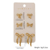 Elegant Bow Stud Earrings Versatile Daily Wear Earring Set Women's Daily Dating Party Weddings Wear Jewelry - Image 4