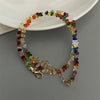 Mulit-cut Glass Crystal Irregular Beaded Choker Necklace for Women Triangle Transparent Female Collar Neck Jewelry - Image 4
