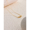 Delicate Star Double Side Pendant Necklace Golden Stainless Steel Temperament Stylish Jewelry Pvd Plated - Image 5