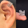Cubic Zirconia Ear Cuff Clip On No Piercing Wrap Earring - Image 15