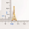Initial A-Z Letters Mini Small Hoop Earrings Gold Color Zircon Jewelry Alphabet Christmas Year Gift - Image 2