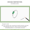 Silver Oval Gemstone Ring for Women Green Pink Zirconium Prongs Setting Ring Wedding Bridal Jewelry Gift - Image 11