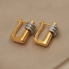 Design Crystal Geometric Stud Earrings for Women Jewelry Zirconia Beads Delicate Earrings - Image 4
