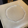 Adjustable Imitation Pearl Necklace with Irregular Beads - Image 1