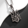 Retro Neptune Poseidon Trident Necklace Ukraine National Emblem Pendant Men\\\\\\'s Cool Jewelry Accessories - Image 2