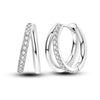 Silver Star Moon Bee Golden Earring For Women Sparkling Zircon Wedding Engagement Jewelry Gift - Image 22
