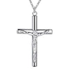 Silver Necklace Pendant Chain Cross For Women Jewelry Party Wedding Accessories Gifts - Image 3