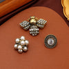Vintage Baroque Crsytal Cross Chains Brooches For Women Men Rhinestone Classic Badges Accessories Party Banquet Jewelry - Image 12