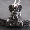 Vintage Gothic Snake Coiled Demon Skull Pendant Necklace for Men Boys Rock Party Halloween Jewelry Gift - Image 15