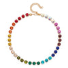 8mm Crystal Colorful Claw Setting Necklace For Women Winter Sweater Choker Accessory Diiamond Jewelry - Image 13