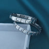 Hapiship Family 9mm Width Star Heart Itanlian Elastic Charm Bracelet Women's Jewelry Stainless Steel Bangle - Image 4