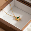 316L Stainless Steel Star Colorful Zircon Pendant Necklace For Women Daily Cute Temperament Jewelry Gifts - Image 4