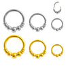 1pc 316L Surgical Steel Septum Clicker Ear Cartilage Helix Tragus Faux Daith Earring Hoop Body Piercing Jewelry Nose Ring - Image 1
