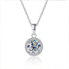 Gra Necklaces for Women White Gold Jewelry Silver Diamond Pendant Necklace - Image 5