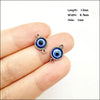 Palm Oval Flower Connectors Antique Silver Plated Blue Resin Eyes For Bracelets Charms Making Jewelry Hcjbab - Image 13