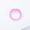 Multicolor 20 Pcs Acrylic 25x24MM Transparent Ring Geometric Ring Cute Girl Index Finger Ringn - Image 7