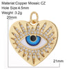 Eye Charm Jewelry Charms for Earrings Necklace Bracelet Making Cute Turkish Evil Blue Eye Pendant Gold Color Snake - Image 24