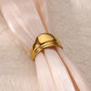 Stainless Steel Wave Rings for Women Gold Color Geometric Heart Rose Flower Wedding Ring Aesthetic Jewelry - Image 8