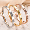 6mm Wide Zircon Openable Bracelet for Women,Stainless Steel Polished Bangle Bracelets,Girl Jewelry Gifts - Image 1