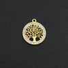 Tree of Life Round Pendant Necklace Stainless Steel Jewelry Gift for Women Wedding - Image 6