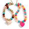 Acrylic Oval Round Beads Heat Pendant Necklace Boho Irregular Geometric Beaded Choker Necklaces Party Jewelry Gifts - Image 1