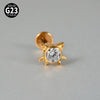 1PC Titanium Zirconia Cute Cat Rook Helix Stud Tragus Cartilage Earrings Animal Lobe Labret Lip Piercing Jewelry 16G - Image 11