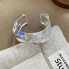 Irregular Geometric Acrylic Cuff Bracelet in Multiple Styles - Image 29