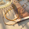 316L Stainless Steel 2 Layer Blade Circular Bead Anklet Ladies High Jewelry Beach - Image 5
