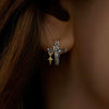 Irregular Cross Earrings Buckle Unisex Four Pointed Star Tassel Hoop Earrings Punk Style Party Daily Wear Jewelry Gifts - Image 5