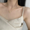 Stainless Steel Love Heart Pendant Necklaces Jewelry Snake Chain Wedding Necklace For Women - Image 2