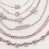 Simple Stainless Steel White Zircon Geometric Bracelet Butterfly Letter M Stackable Bracelet Women's Access - Image 6