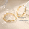 Vintage Golden Plated Hand Carved Hollow Hoop Earrings for Women Classic Daily Banquet Jewelry Accessories Crafts Gifts - Image 5