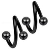 2pc/set Steel Spiral Twisted Lip Ring Nose Rings 16 Gauge Ear Cartilage Helix Piercing Body Accessories Jewelry Gift - Image 16