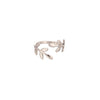 `316L Stainless Steel Olive Branch Open Ring for Women Gold Silver Color Adjustable Leaf Branch Finger Ring Minimalist J - Image 3