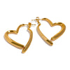 Removable Minimalist Stainless Steel Heart Love Hollow Hoop Earrings Anti Allergic Gold Color Jewelry - Image 8