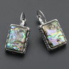 Colorful Shell Various Shapes Owl Women Hollow Zinc Alloy Antique Silver Plated Retro Drop Earring Jewelry Crafts - Image 6