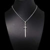 Stainless Steel Sword Pendant Necklace in Silver-Tone Gothic Style - Image 4