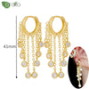 Silver Needle Zircon Crystal Tassel Hoop Earrings for Women Long Earrings Wedding Party Jewelry - Image 7