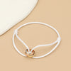 Simple Unisex Bracelet 3 Metal Round Circle Accessory Adjustable Men's Rope Bracelet for Women Jewelry Gifts - Image 23